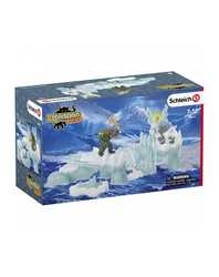 Schleich 42497 LODOWA FORTECA +FIGURKI BITEWNE bronie broni MOST ZWODZONY