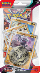 Annihilape promo karty POKEMON + MONETA +booster +kod Checklane PREMIUM Blister Obsidian Flames ORYGINALNE KARTY