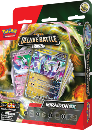 Pokemon DELUXE TALIA PUDEŁKO NA KARTY Battle Deck Miraidon ex ORYGINALNE