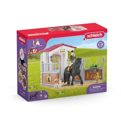 Schleich 42437 ZAGRODA DLA KONI konie figurki stajnia Horse Club koń pies