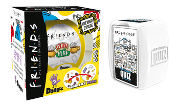 2w1 ZESTAW FRIENDS DOBBLE +QUIZ gra planszowa +karty Przyjaciele MEGA TOP