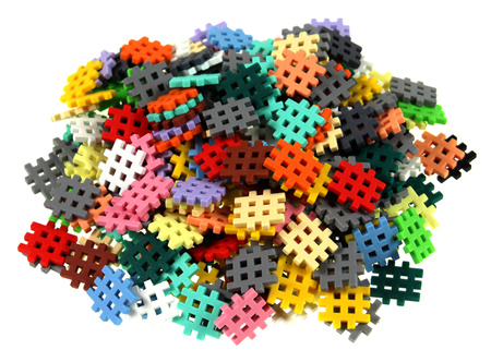 MARIOINEX KLOCKI MICRO WAFLE WAFFLE MORSKI DUŻY ZESTAW 230 klocków