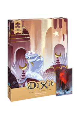 DIXIT MINI ROZSZERZENIE DODATEK KARTA PROMO do gra planszowa +PUZZLE 1000 Mermaid in Love