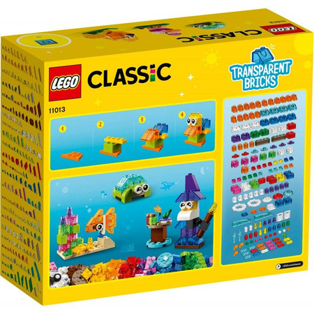 LEGO Classic przezroczyste klocki DUŻY ZESTAW 11013