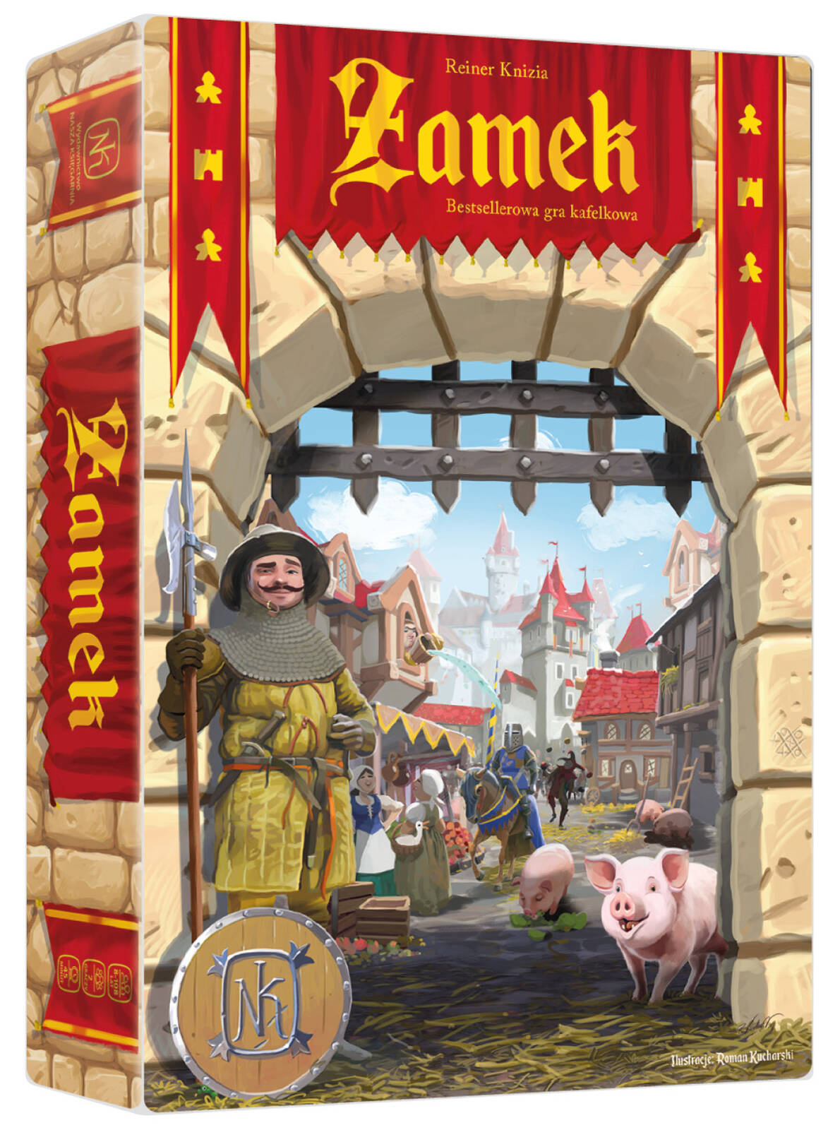 Outlet CARCASSONNE ZAMEK gra planszowa dla 2 osób CASTLE