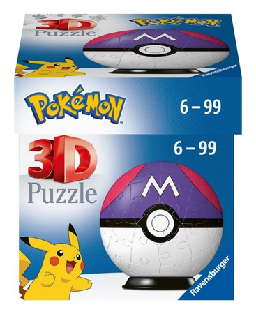 POKEMON 3D PUZZLE PREMIUM POKE MASTER BALL KULA POKEBALL Pokémon ORYGINALNE