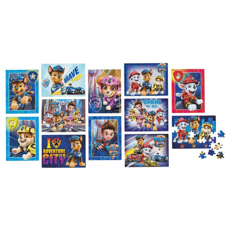 OUTLET 12w1 GIGA ZESTAW PREZENTOWY PSI PATROL Puzzle puzle dla dzieci ORYGINALNE