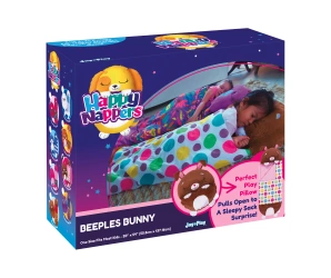 PIĘKNY ŚPIWÓR KRÓLICZEK DLA DZIECKA PODUSZKA KOŁDRA królik śpiworek 137cm HAPPY NAPPERS