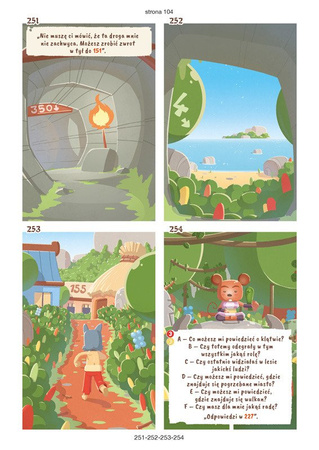 PIRACI KLĄTWA WYSPY KOMIKS PARAGRAFOWY DLA DZIECI książka gra misje PRZYGODA