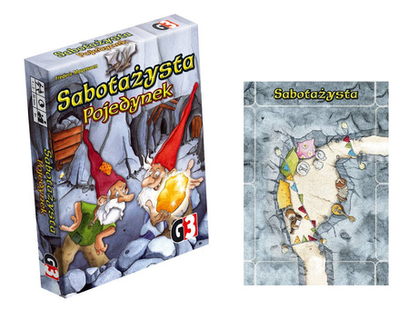 2w1 SABOTAŻYSTA POJEDYNEK GRA KARCIANA +ROZSZERZENIE DODATEK PIŻAMA PARTY