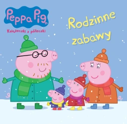 ŚWINKA PEPPA RODZINNE ZABAWY książka dla dzieci książeczka 24 strony NOWA