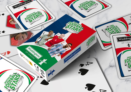 WADDINGTONS World Football Stars 55 KART DO GRY POKER BRYDŻ KARTY PIŁKARSKIE