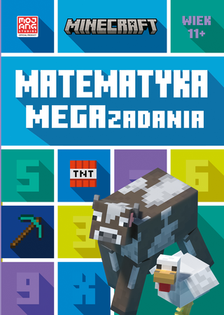 MATEMATYKA MEGA ZADANIA MINECRAFT zabawa i nauka książka dla dzieci 11+