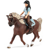 Schleich 42438 13w1 MYJNIA DLA KONIA +Figurka DZIEWCZYNKA Emily +KOŃ konik