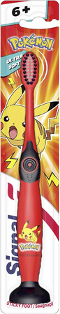 SIGNAL POKEMON PIKACHU SZCZOTECZKA DO ZĘBÓW DLA DZIECI ORYGINALNA UNILEVER Wiek: 6+ CZERWONA