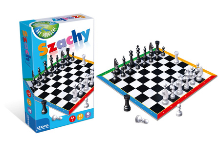 SZACHY NOWA EDYCJA gra logiczna planszowa podróżna dla dzieci i seniorów