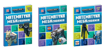 3w1 MATEMATYKA 10-12 lat MEGA ZADANIA MINECRAFT zabawa książka dla dzieci