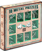 30 ŁAMIGŁÓWEK METALOWYCH zielony + czerwony + fioletowy zestaw Puzzles