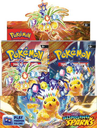 Pokemon TCG Booster BOX Surging Sparks 36x saszetka paczka ORYGINALNE KARTY