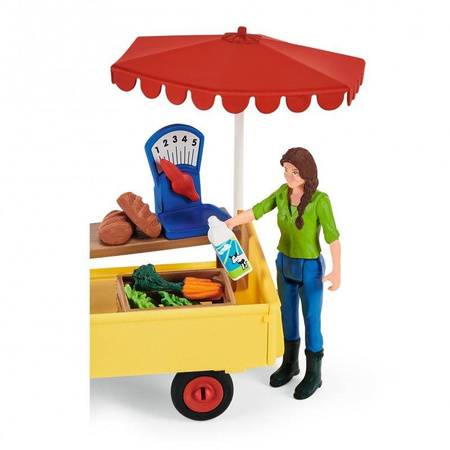 SCHLEICH 42528 27w1 RYNEK stragan bazar koń figurki konie zestaw premium