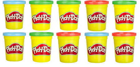 10w1 ZESTAW PLAY DOH CIASTOLINA DUŻA TUBA sensoryczna masa plastyczna 1120g