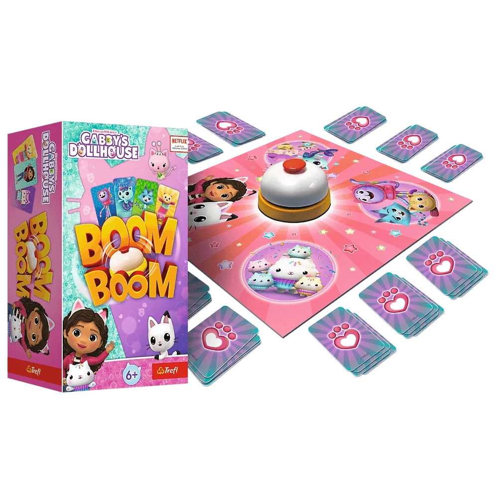 BOOM BOOM Koci Domek Gabi gra planszowa bum bum