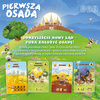 PIERWSZA OSADA gra karciana planszowa Nasza Księgarnia 8+