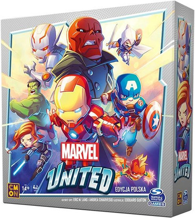 MARVEL UNITED kooperacyjna rodzinna GRA ROKU PORTAL CMON 10 FIGUREK MARVELA