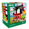 Brio Stodoła KLOCKI figurki 6w1 DREWNIANE stodoła wóz zwierzęta 3+