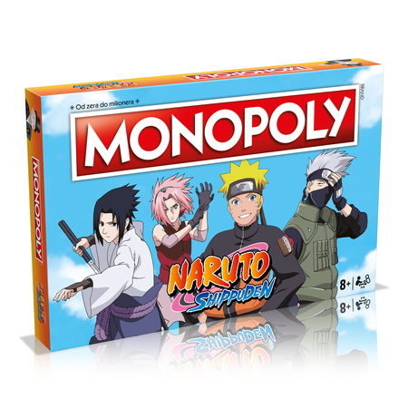 ZESTAW 5w1 MONOPOLY Naruto + 4 figurki ANIME dla fanów figurka PREMIUM