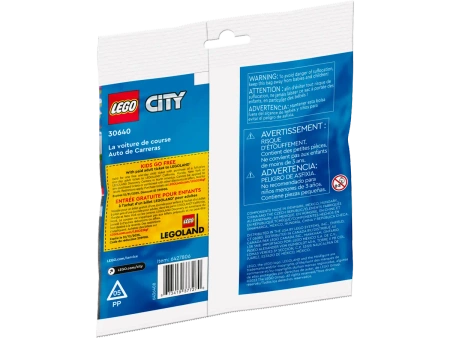 LEGO CITY SAMOCHÓD WYŚCIGOWY 30640 klocki dla dzieci auto pojazd +FIGURKA
