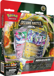 Pokemon DELUXE TALIA PUDEŁKO NA KARTY Battle Deck Miraidon ex ORYGINALNE