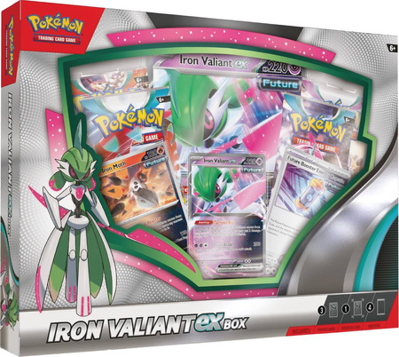 OUTLET Pokemon TCG karty ORYGINALNE Ex Box Iron Valiant NOWY DUŻY ZESTAW KART 2023