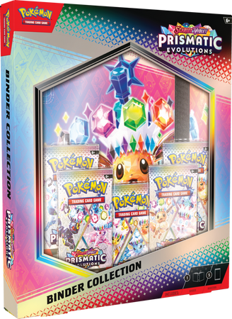 OUTLET Pokemon TCG Prismatic Evolutions Binder Collection Zestaw Album 5x booster ORYGINALNE KARTY