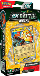 Pokemon TALIA MONETA Battle Deck Tapu Koko ex gra karciana ORYGINALNE KARTY