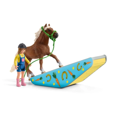 Schleich 42481 Trening dla kucyków DUŻY ZESTAW konie kucyk przeszkody 48el.