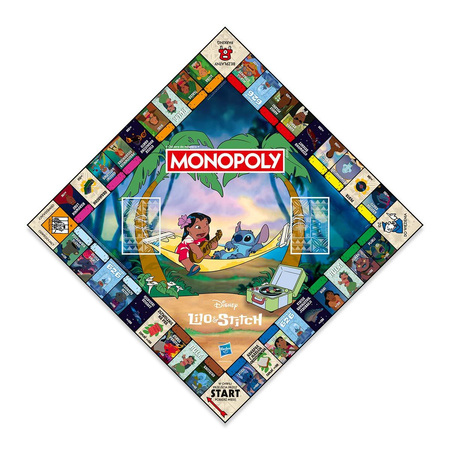 Monopoly Lilo & Stitch gra planszowa dla dzieci EDYCJA POLSKA ORYGINALNA