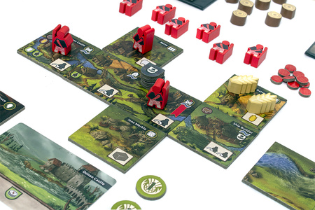 GLEN MORE II KRONIKI gra planszowa STRATEGICZNA WIELKA W TYM 8 ROZSZERZEŃ