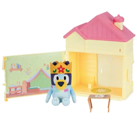 Bluey Domek z niespodzianką PREZENT naklejki PLUSZAK zabawka maskotka