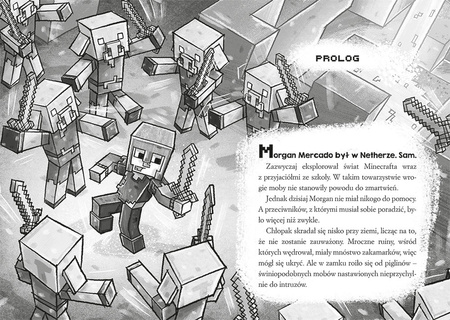 MINECRAFT SAGA STONESWORD T 5 GRA GOLEMA książka POWIEŚĆ OFICJALNA PRZYGODA