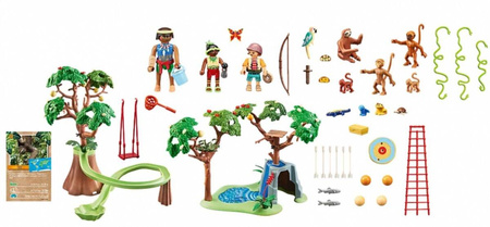 WIELKI PLAC ZABAW Tropikalny Wiltopia Playmobil 71142 10 ZWIERZĄT 3 FIGURKI