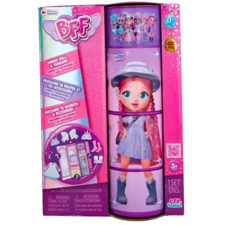 CRY BABIES BFF KATIE LALKA MODOWA + AKCESORIA ORYGINALNA TM TOYS ŚLICZNA