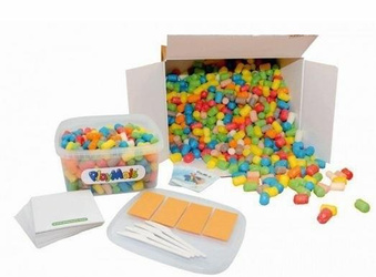 Play Mais WIELKI ZESTAW CHRUPKI 1500 szt EKO KLOCKI KUKURYDZIANE +AKCESORIA