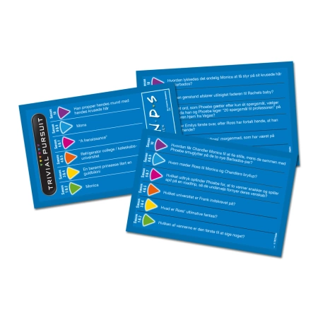 Trivial Pursuit Friends Dansk gra karciana quizowa rodzinna język DUŃSKI