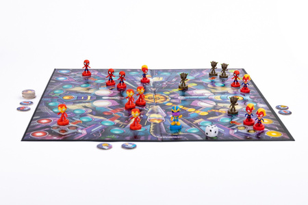 Race Home Marvel AVENGERS gra planszowa wyścigi laboratorium STAR figurki