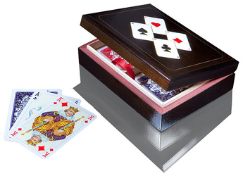 OUTLET KARTY LUX DO GRY W BRYDŻA POKERA 2 TALIE PO 55 KART POKER PIATNIK VIENNA