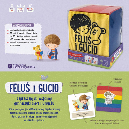 Feluś i Gucio grają w kolory gra dla najmłodszych edukacyjna ruchowa 3+
