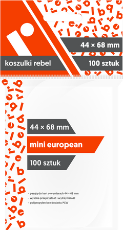 Koszulki Rebel 44x68 Mini European 100 SZT