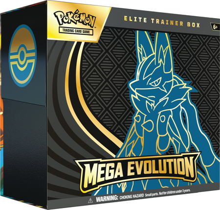 Pokemon TCG Mega Evolution Elite Trainer Box Lucario ORYGINALNE KARTY