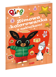 ZIMA BING dla dzieci kolorowanka zadania naklejki książka książeczka